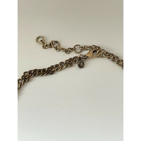 J. Crew Tortoise Shell Lucite Red Gemstone Necklac - Picture 3 of 3